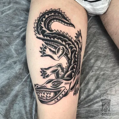 Татуировка крокодил | Skull tattoo, Tattoos, Skull