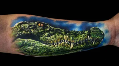 Эскизы тату крокодил (64 фото)