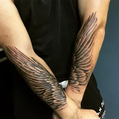 парное тату крылья на руках | Flower tattoo, Tattoos