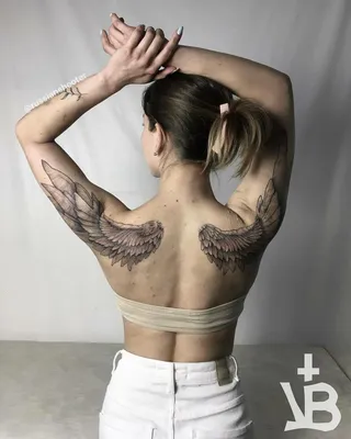 Тату крылья - Курсы Тату Night Tattoo Club