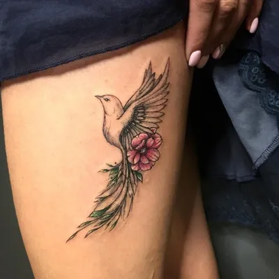 Небольшое тату на ноге для девушек. Женское тату птицы. Татуировки для  девушек на стопе | Узоры татуировок на ноге, Татуировка на ноге, Татуировки  линии