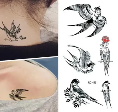 Значение татуировки ласточка - смысл, история и фото тату