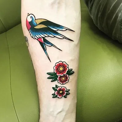 Тату на ноге для девушек: 50 красивых идеи с изображением птиц - tattopic.ru