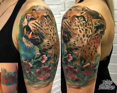 Tattooshka - Временное тату \"Леопард в зарослях\": купить по лучшей цене в  Украине | Makeup.ua