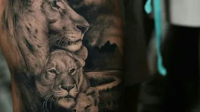 Татуировка льва на плече для мужчин: фото и идеи дизайна - tattopic.ru