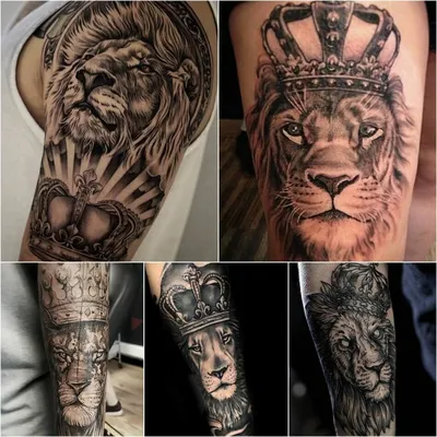 Тату лев на предплечье - 103 фото | Лучшие татуировки льва на предплечье