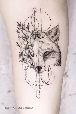 Женская тату лиса на руке. Идеи черно-белых татуировок для девушек | Body  art tattoos, Tattoos, Fox tattoo design