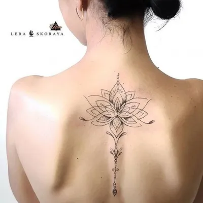 Тату лотос | Spine tattoos for women, Spine tattoos, Tattoos for women