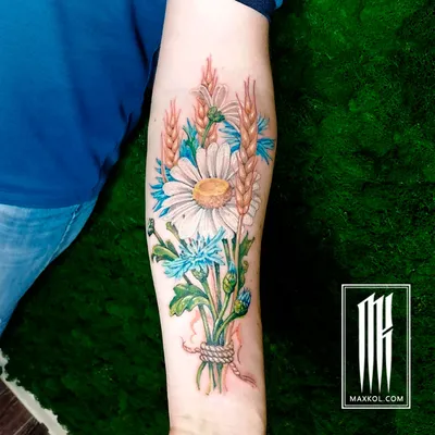 Ne Tattoo - Временное тату \"Лиловые цветы с надписью\": купить по лучшей  цене в Украине | Makeup.ua