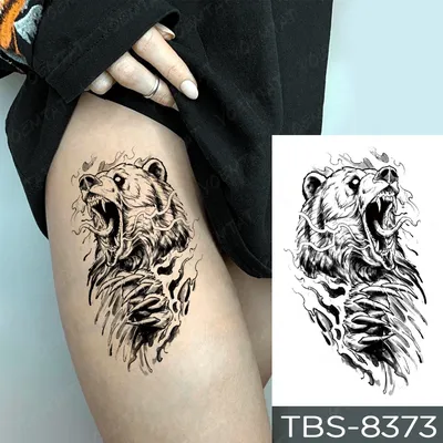 Тату медведь со значением: 100 лучших идей и вариантов на фото | Татуировки  плеча, Татуировка с медведем, Дизайн татуировок