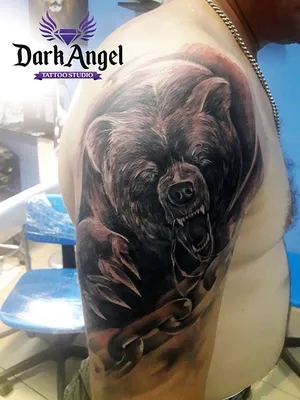 Водостойкая Временная тату-наклейка с животными, черные медведи, волк, Лев,  компас, тату, Реалистичная татуировка на руку, сексуальная искусственная  татуировка для мужчин и женщин | AliExpress