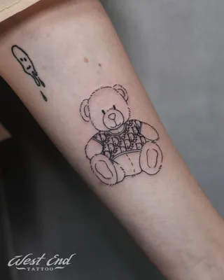 Татуировка мужская реализм на плече два медведя - мастер Александр  Pusstattoo 4566 | Art of Pain