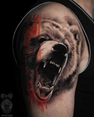 Татуировка медведя на плече – Татуировки | Тату-салон на Колхозке