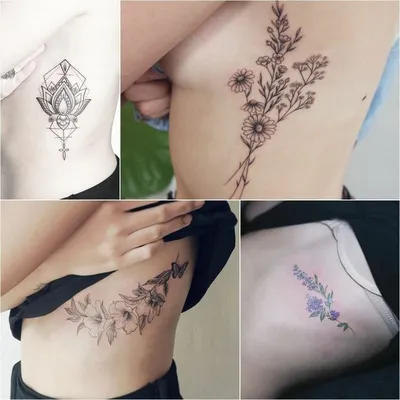 тату на боку женские 18.11.2019 №045 -side tattoos for women- tatufoto.com  - tatufoto.com