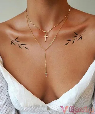 Art Tattoo Переводная цветная тату на поясницу зону декольте бедро