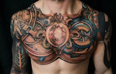 Наколки на грудной клетке: новый тренд в мире татуировок - tattopic.ru