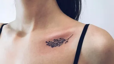 Татуировка на ключице | Пикабу