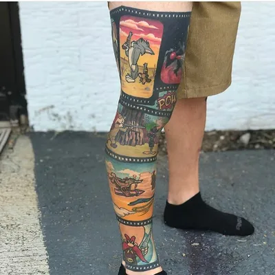 Тату на ноге: модные тату на ноге, актуальные идеи для мужчин и женщин от  лучших тату-мастеров, недорого в Краснодаре |тату салон Shiva-Tattoo