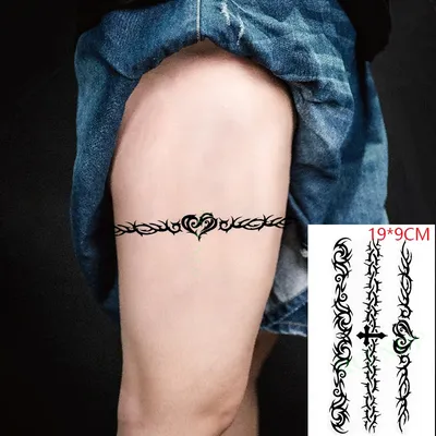 Татуировки на ноге в виде браслета: фото, идеи, стоимость - tattopic.ru