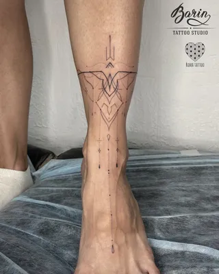 Тату на ноге браслет - 6 Фото и значение татуировок 2024