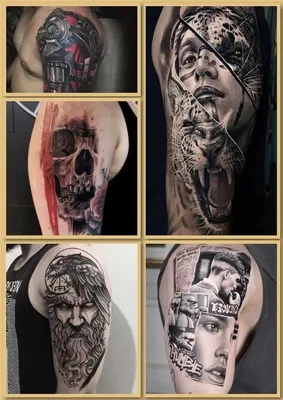 Тату рукав мужской - Фото красивых эскизов - VeAn Tattoo