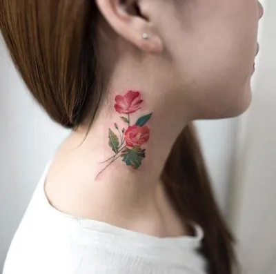Татуировки на шее сзади фото: топ-10 идей и советы - fotovam.ru