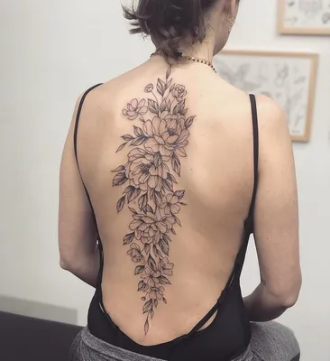 Тату на спине для девушек: 20+ самых красивых вариантов | Tattoos for  women, Spine tattoos for women, Shoulder tattoos for women