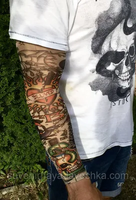 Водостойкая временная татуировка на всю руку, наклейка с компасом,  механическая татуировка в виде Розы, Мужская татуировка на тело, большая  имитация рукава, тату для женщин | AliExpress