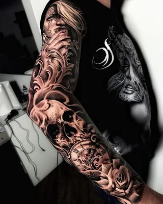 Тату рукав для мужчин|Tattoo sleeve for men | Тату, Большая татуировка, Мужская  татуировка