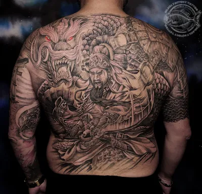 Тату на спине воин - 8 Фото и значение татуировок 2023