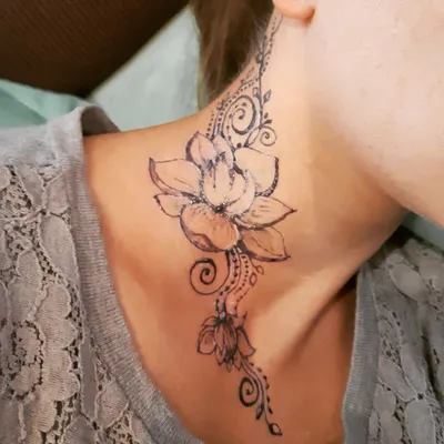 Тату ласточки на шее tattoo swallows on neck #tatoo #swallowtattoo #т... |  TikTok