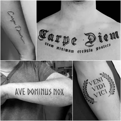 Фразы для тату на латыни со смыслом, для мужчин и девушек | Надписи, Текст  тату, Татуировка текст