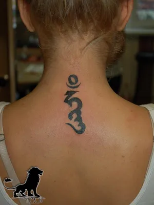 Om tattoo idea | Om tattoo, Tattoos, Behind ear tattoo