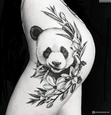 Тату на ноге панда - 4 Фото и значение татуировок 2024