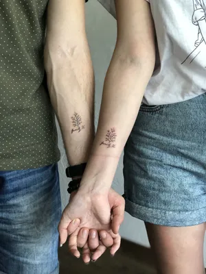 Tattoo minimalism | Идеи парных татуировок, Семейная татуировка, Парные  татуировки