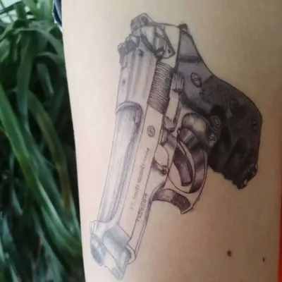 тату эскизы \"Пистолет\" - VeAn Tattoo