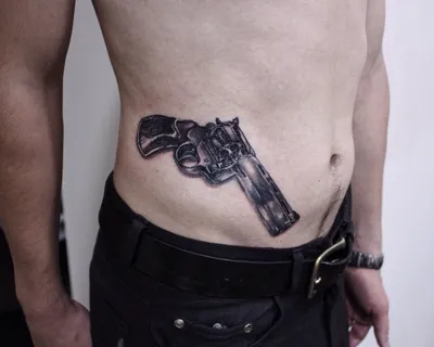 Пистолет Тату (Револьвер, Ковбой) — 90+ Фото с Оружием