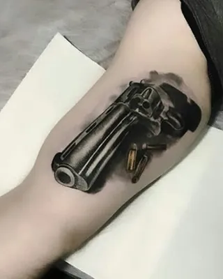 Татуировка с изображением пистолета | ВКонтакте