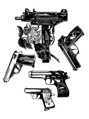 Значение тату пистолет | ВКонтакте