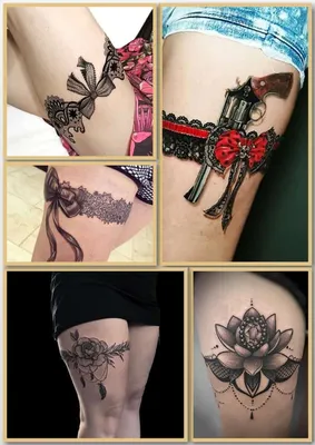 Фото тату подвязка для чулков 20.05.2019 №265 - photo tattoo garter -  tattoo-photo.ru - tattoo-photo.ru