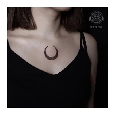 🌚 tattoo moon, тату полумесяц, тату луна | Тату, Татуировка луна, Мини  татуировки