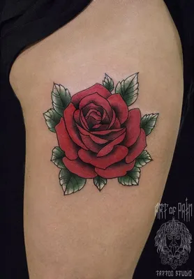 Татуировка роза на ноге: значение и символика - tatpix.ru