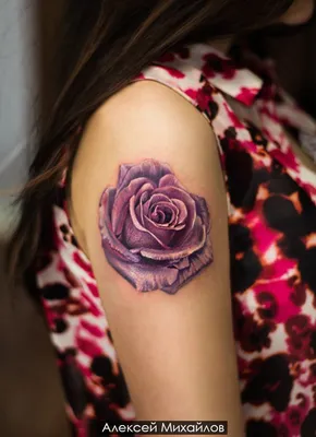 ТАТУ НА РУКЕ РОЗА/TATTOO ON THE ARM OF A ROSE - YouTube