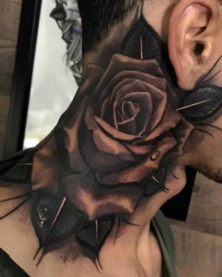 Женские тату на шее | ANATOMY TATTOO STUDIO | Дзен