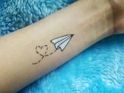 Simple Gel Pen Tattoo