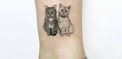 Черная кошка, цветок, временные татуировки для женщин, мужчин, на руку,  мультяшный котенок, водонепроницаемые тату-наклейки, искусство, стойкая  Милая имитация татуировки | AliExpress