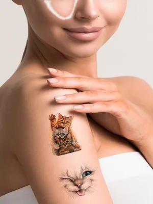 Сделать татуировку (тату) кошка в Электростали, Ногинске, Балашихе,  Щелково, Орехово - Зуево, Павловский Посад
