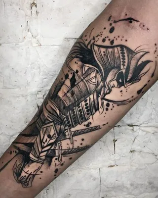 Samurai tattoo design, самурай тату эскиз. | Татуировки воинов, Тату,  Самурай