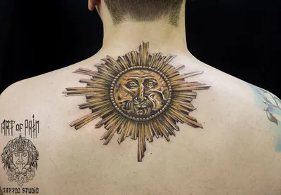 Tattoo sun | Татуировки солнца, Тату солнце, Татуировка с котом