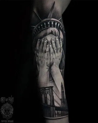 Тату Статуя Свободы (16 фото) - значение татуировки, эскизы 2023
